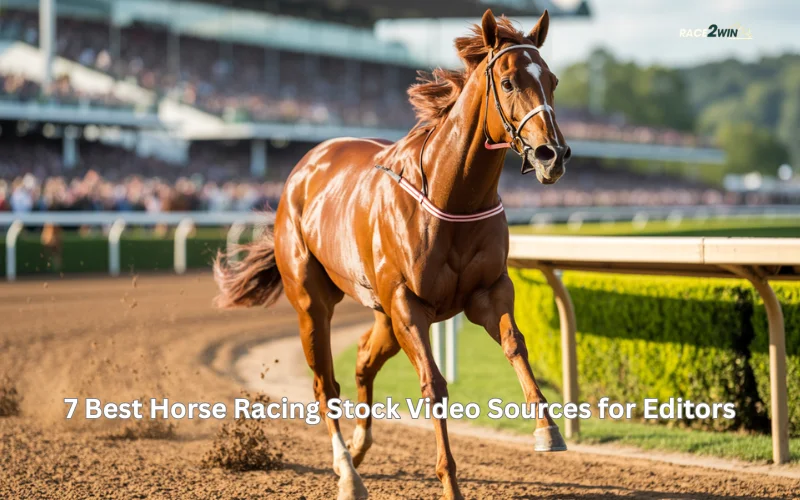 horse racing stock video