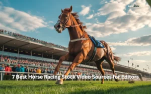horse racing stock video